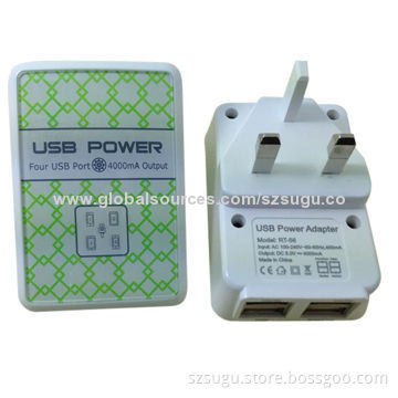 2014 portable 4-port USB charger for iPhone 5New